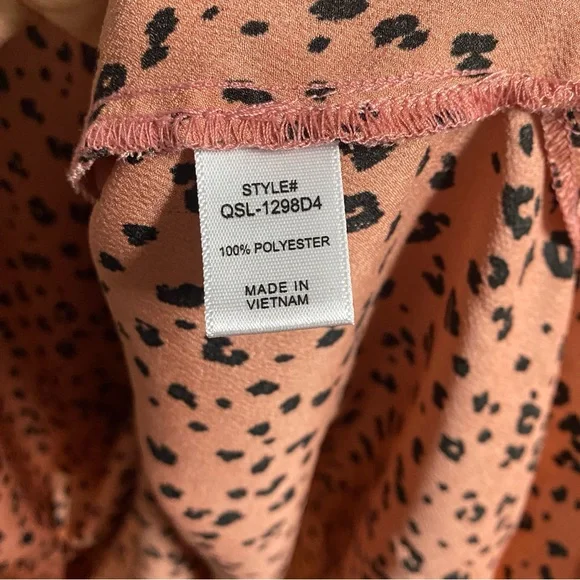 ZENANA slip dress nightgown women’s size XL v-neck cheetah adjustable straps - Picture 3 of 5